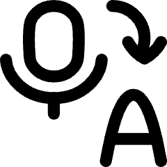 Voice Typing Word Convert Icon from Flex Line Set