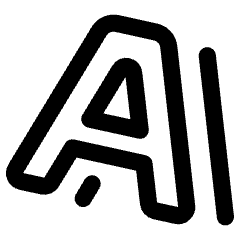 Word Art Icon from Core Line Set