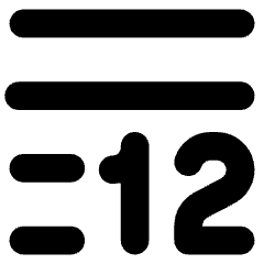 Word Count Icon from Core Solid Set