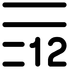 Word Count Icon from Core Line Set
