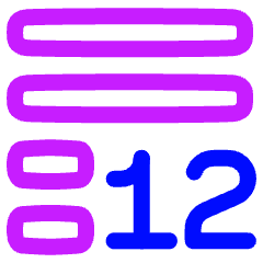 Word Count Icon from Plump Neon Set