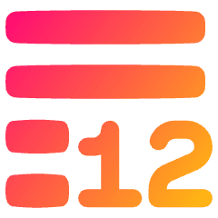 Word Count Icon from Plump Gradient Set