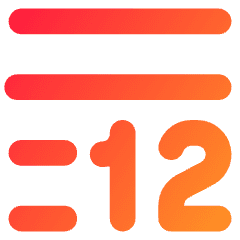 Word Count Icon from Core Gradient Set
