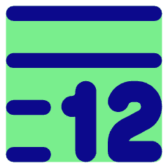 Word Count Icon from Core Pop Set