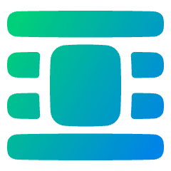 Word Wrap Around Bounding Box Icon from Plump Gradient Set