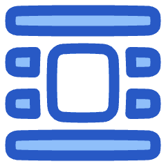 Word Wrap Around Bounding Box Icon from Plump Duo Set