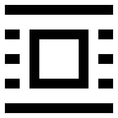 Word Wrap Around Bounding Box Icon from Sharp Line Set