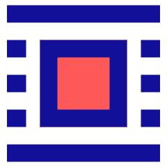 Word Wrap Around Bounding Box Icon from Sharp Pop Set