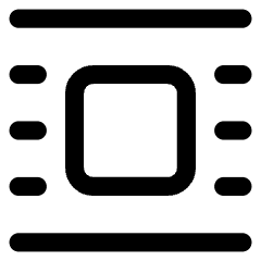 Word Wrap Around Bounding Box Icon from Core Line Set