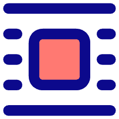 Word Wrap Around Bounding Box Icon from Core Pop Set