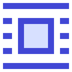 Word Wrap Around Bounding Box Icon from Sharp Duo Set