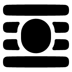 Word Wrap Around Object Icon from Plump Solid Set