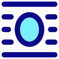 Word Wrap Around Object Icon from Core Pop Set