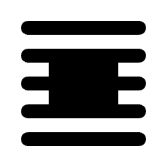 Word Wrap None Fill Icon from Rounded Fill - Streamline Material Set