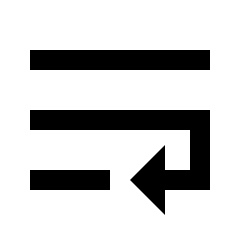 Wrap Text Fill Icon from Sharp Fill - Streamline Material Set