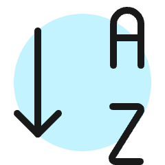 Arrange Letter Icon from Ultimate Colors Set