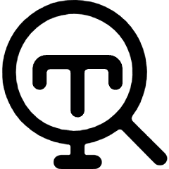 Search Text Icon from Ultimate Bold Set