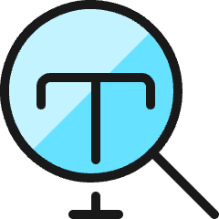 Search Text Icon from Ultimate Colors Set