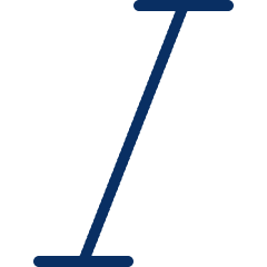 Italic Icon from Cyber Line Set