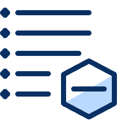 List Subtract Icon from Cyber Duotone Set