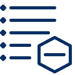 List Subtract Icon from Cyber Line Set