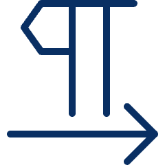 Paragraph Left TO Right Icon from Cyber Duotone Set