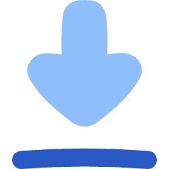 Arrow Outline Download Icon from Flex Flat Set