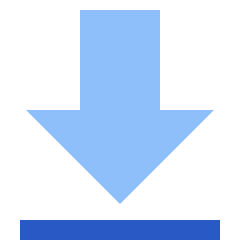 Arrow Outline Download Icon from Sharp Flat Set