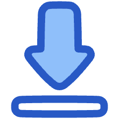 Arrow Outline Download Icon from Plump Duo Set