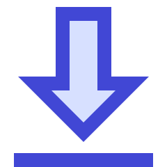 Arrow Outline Download Icon from Sharp Duo Set