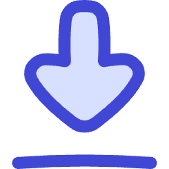 Arrow Outline Download Icon from Flex Duo Set