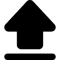 Arrow Outline Upload Icon from Core Solid Set