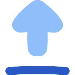 Arrow Outline Upload Icon from Flex Flat Set