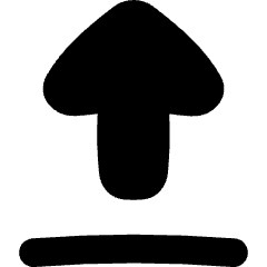 Arrow Outline Upload Icon from Flex Solid Set