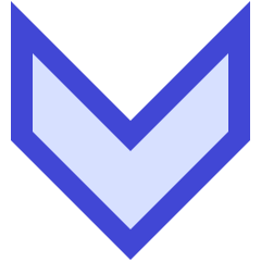 Chevron Arrow Down Icon from Sharp Duo Set