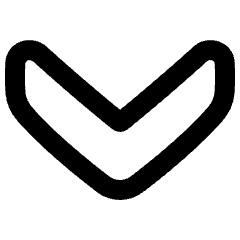 Chevron Arrow Down Icon from Plump Remix Set