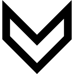 Chevron Arrow Down Icon from Sharp Remix Set