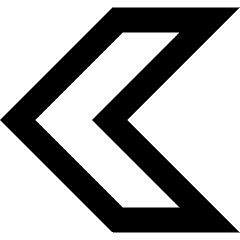 Chevron Arrow Left Icon from Sharp Remix Set
