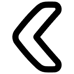 Chevron Arrow Left Icon from Plump Remix Set