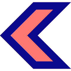 Chevron Arrow Left Icon from Sharp Pop Set