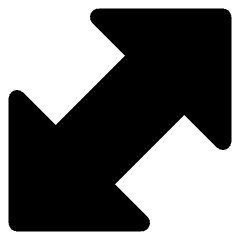 Thick Arrow Diagonal 1 Icon from Core Solid Set