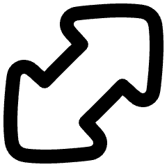 Thick Arrow Diagonal 1 Icon from Plump Remix Set