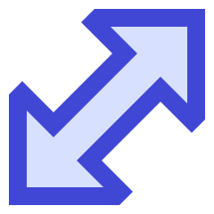 Thick Arrow Diagonal 1 Icon from Sharp Duo Set