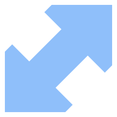 Thick Arrow Diagonal 1 Icon from Sharp Flat Set
