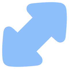 Thick Arrow Diagonal 1 Icon from Plump Flat Set