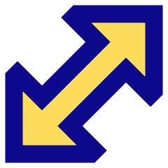 Thick Arrow Diagonal 1 Icon from Sharp Pop Set