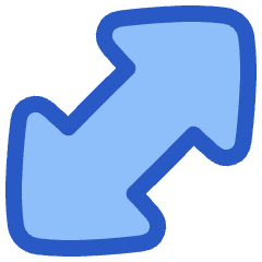 Thick Arrow Diagonal 1 Icon from Plump Duo Set