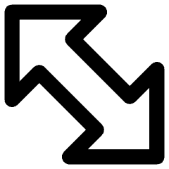 Thick Arrow Diagonal 2 Icon from Core Remix Set