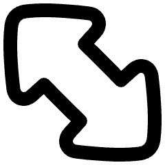 Thick Arrow Diagonal 2 Icon from Plump Remix Set