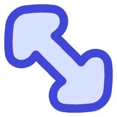 Thick Arrow Diagonal 2 Icon from Flex Duo Set